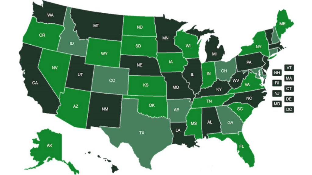 USA States' Map